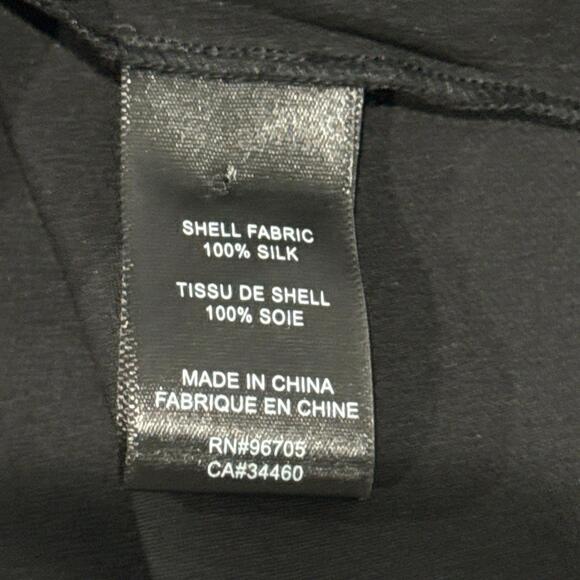 REBECCA TAYLOR Women’s Celina Silk Top in Black-Size 6 - Picture 11 of 12